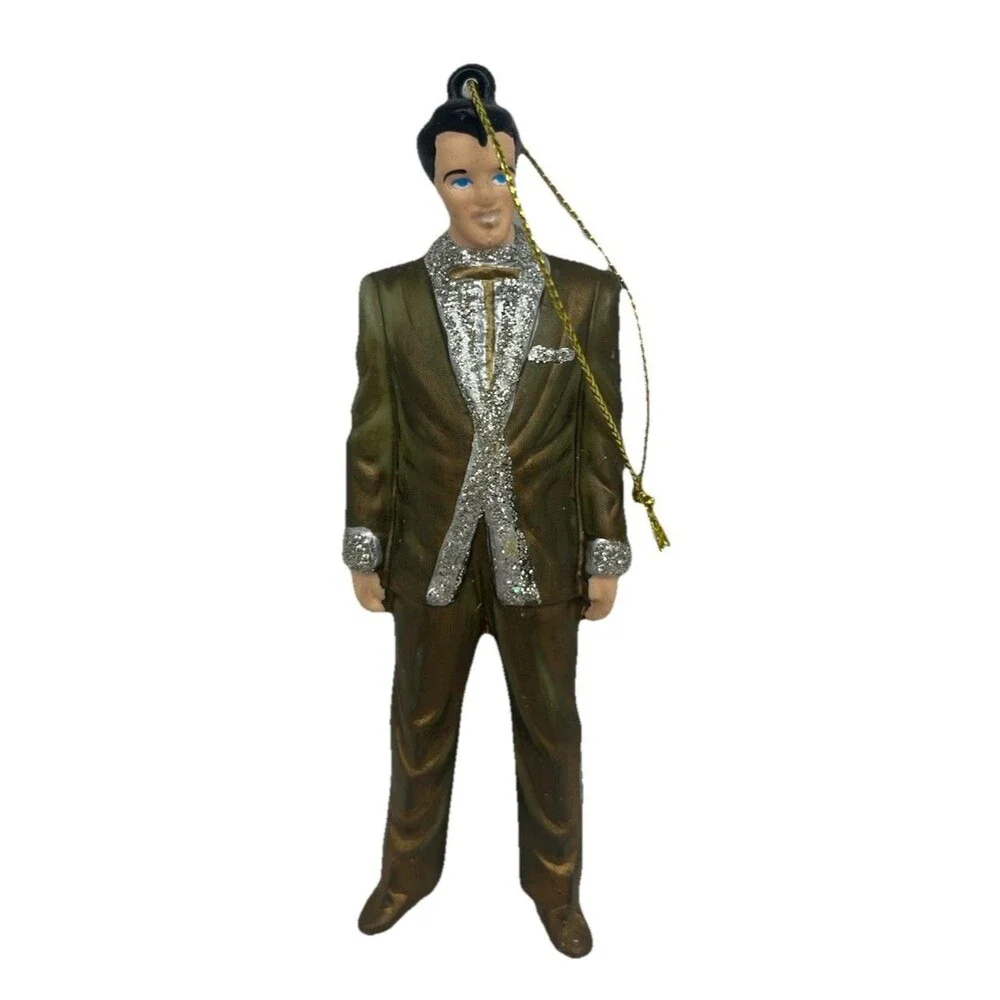 Kurt Alder Elvis Presley Vtg Christmas Ornament Collectible Signature Product 5”